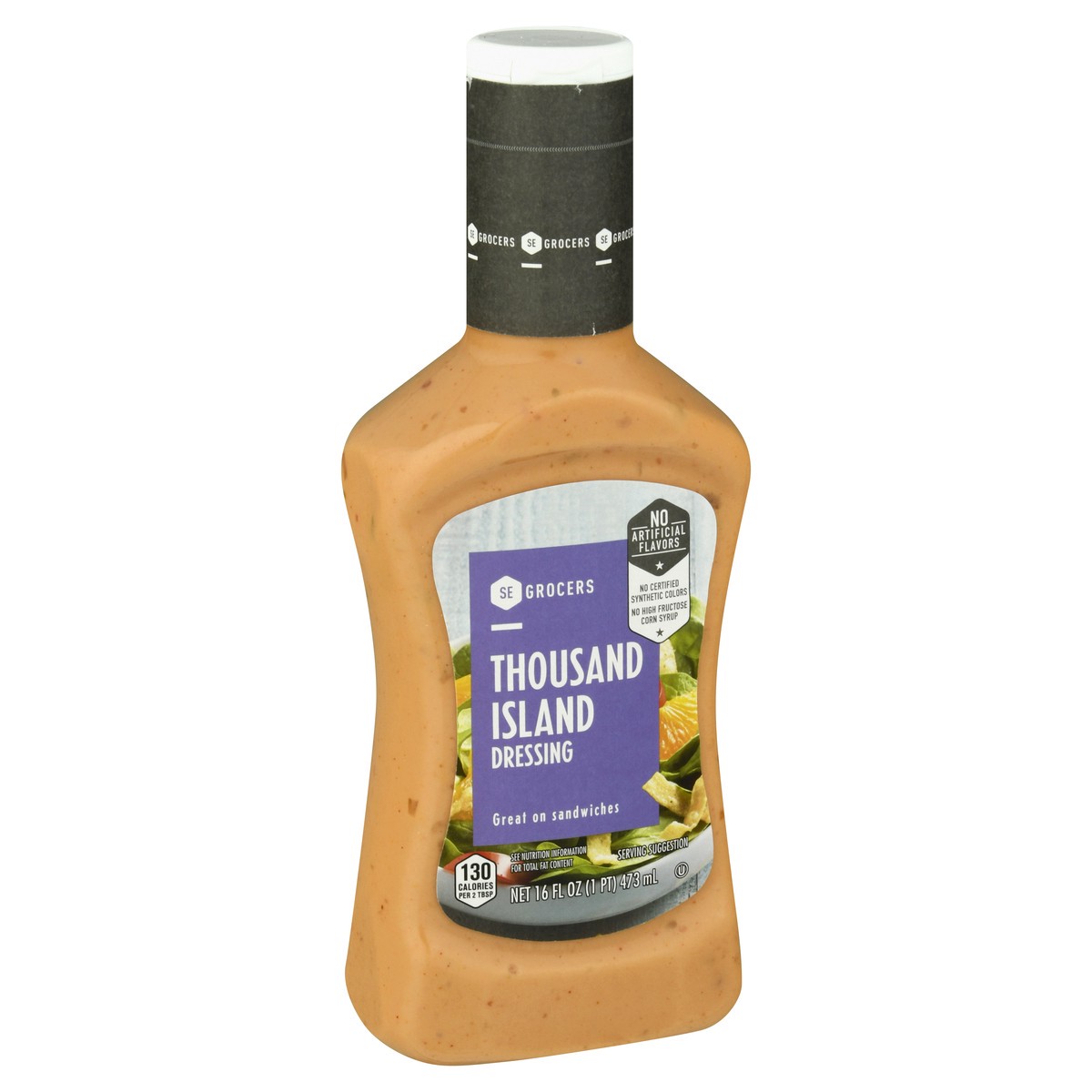 slide 4 of 4, SE Grocers Thousand Island Dressing No High Fructose Corn Syrup 16 Ounces, 16 oz