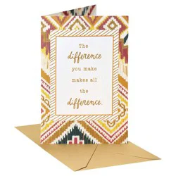 American Greetings Thank You Card (All The Difference)