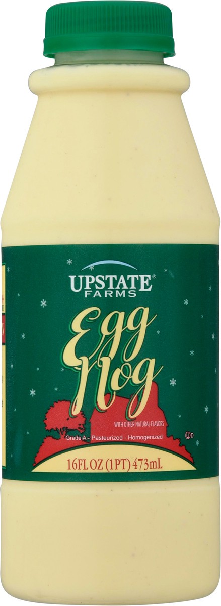 slide 7 of 14, Upstate Farms Eggnog 16 fl oz Bottle, 16 fl oz