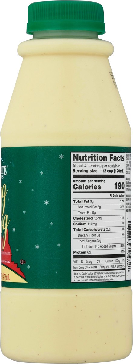 slide 10 of 14, Upstate Farms Eggnog 16 fl oz Bottle, 16 fl oz