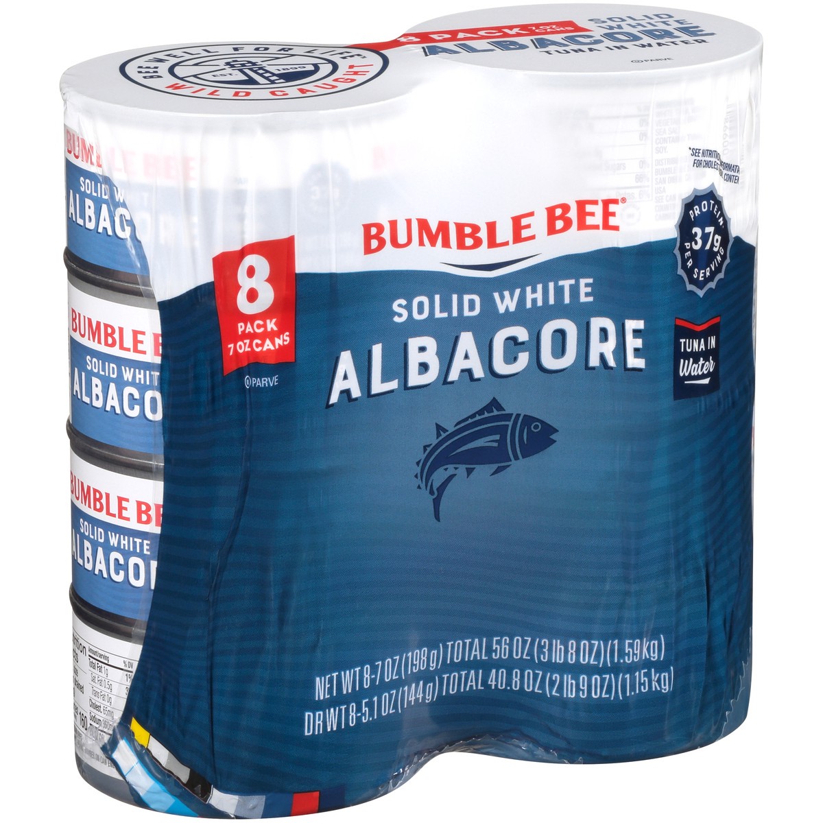 slide 3 of 11, Bumble Bee Solid White Albacore Tuna In Water 8pk/5oz Ea - 40 OZ, 8 ct