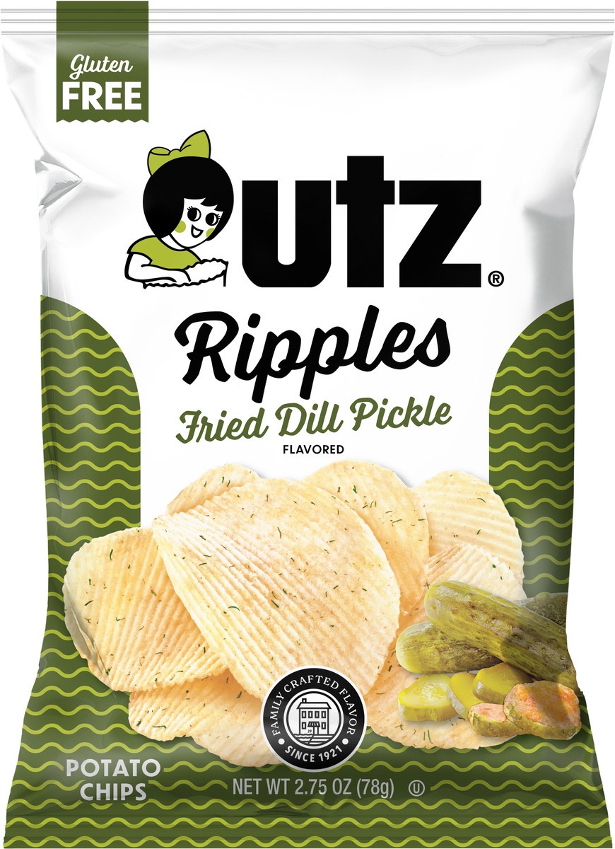 slide 4 of 7, Utz Dill Pickle Chips, 2.75 oz