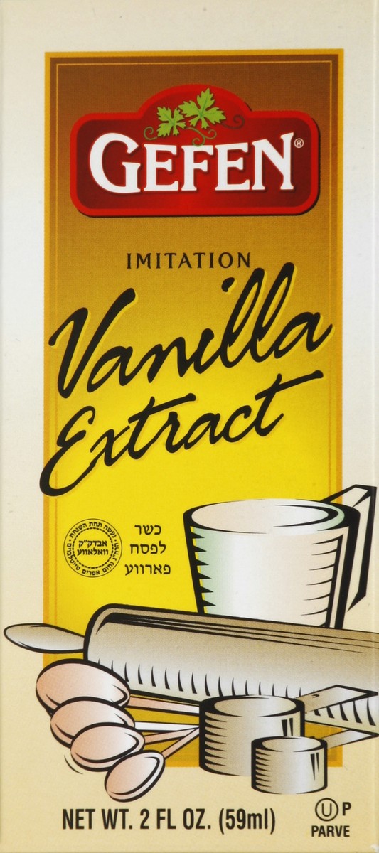 slide 4 of 4, Gefen Imitation Kosher Vanilla Extract, 2 fl oz
