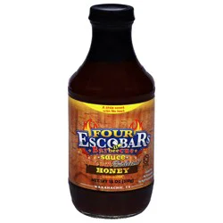 Four Escobars Burleson's Honey Barbecue Sauce 18 oz