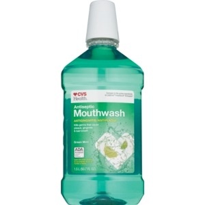 slide 1 of 1, CVS Health Antiseptic Antigingivitus/Antiplaque Mouthwash, Green Mint, 50.7 fl oz; 1.5 liter