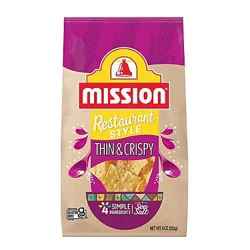 Mission Thin & Crispy Yellow Corn Tortilla Chips - 9 oz