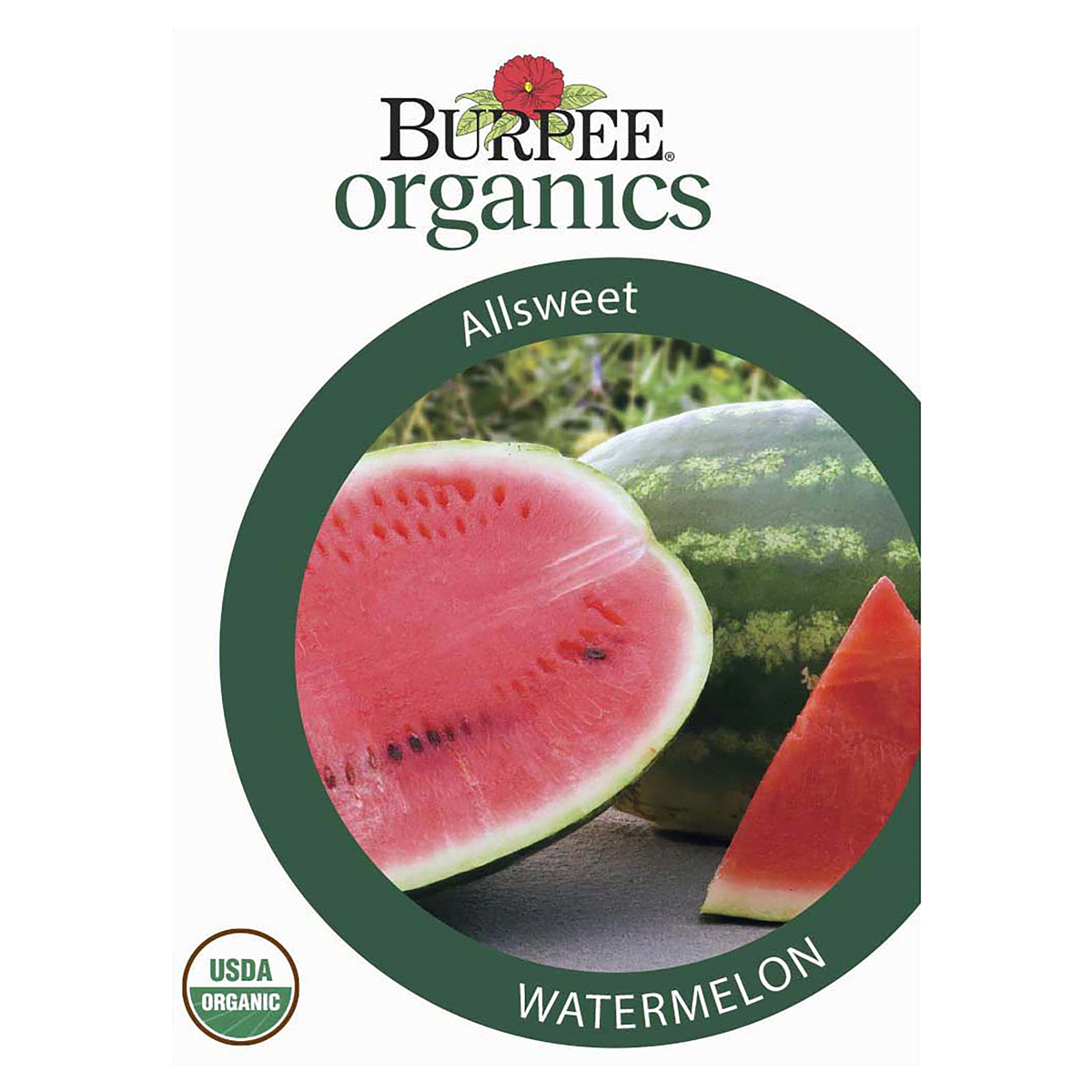 slide 1 of 5, Burpee Organic Watermelon Allsweet Seeds, 1 ct