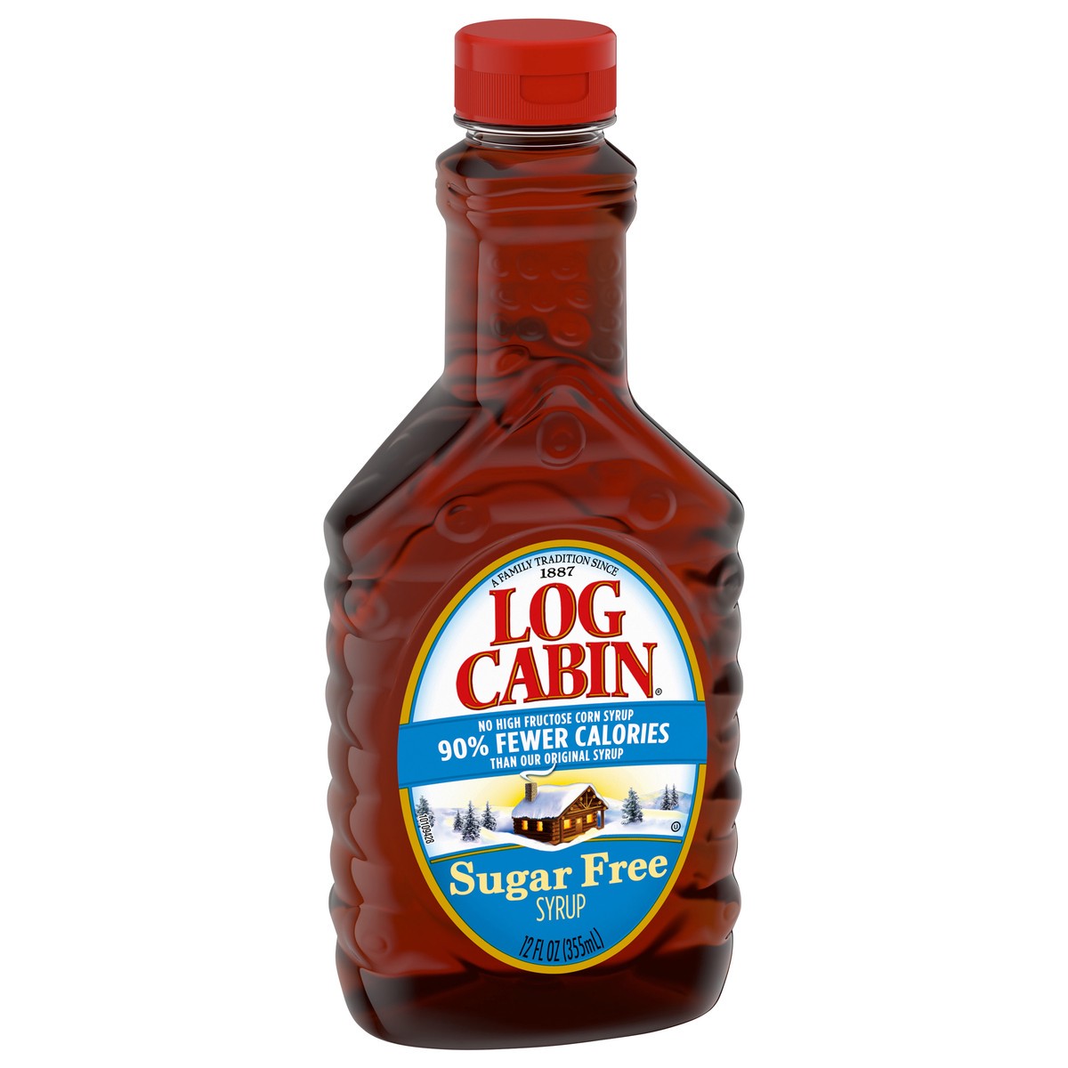 slide 2 of 7, Log Cabin Sugar Free Syrup 12 fl oz, 12 fl oz