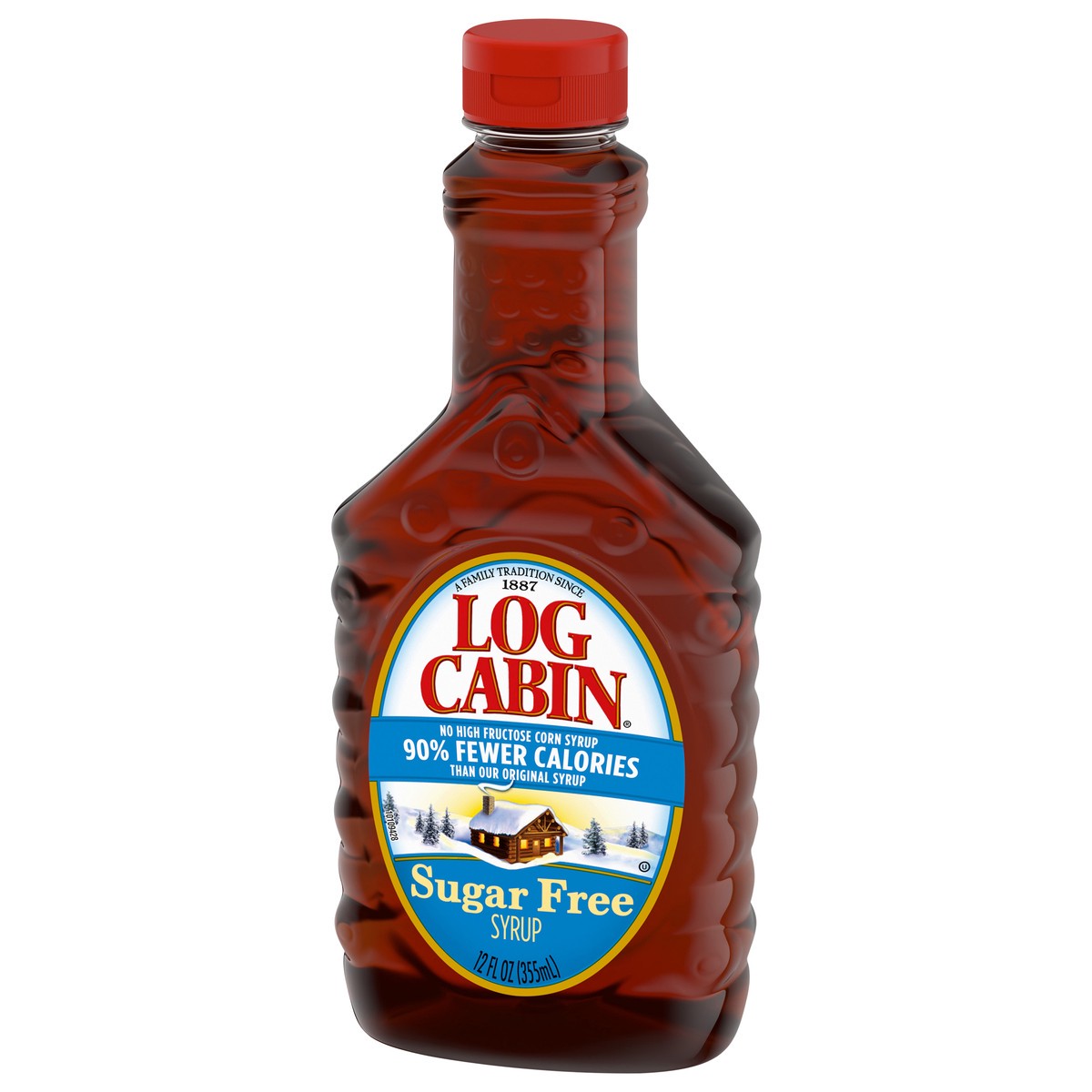 slide 7 of 7, Log Cabin Sugar Free Syrup 12 fl oz, 12 fl oz