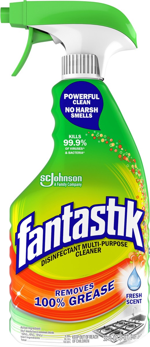slide 1 of 22, Fantastik Disinfectant Fresh Scent Multi-Purpose Cleaner 32 fl oz, 32 fl oz
