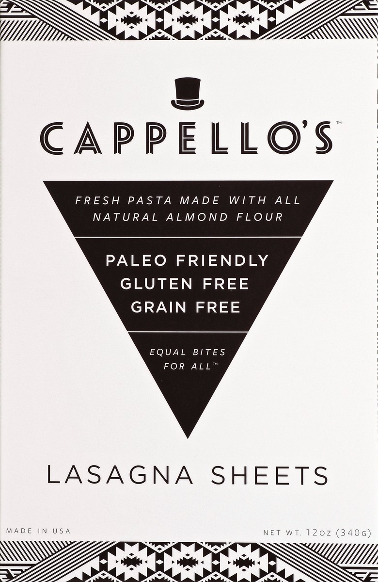 slide 4 of 4, Cappello's Lasagna Sheets 12 oz, 12 oz