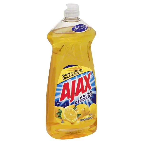 slide 1 of 1, Ajax Super Degreaser Lemon Dish Liquid, 30 fl oz