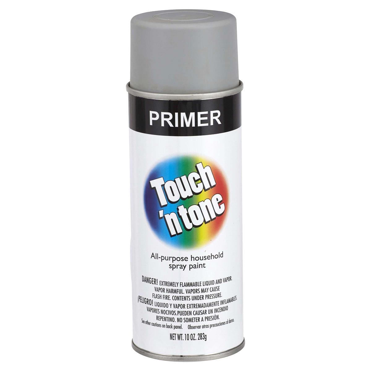 slide 1 of 17, Touch 'N Tone All-Purpose Household Spray Paint, Gray Primer, 10 oz