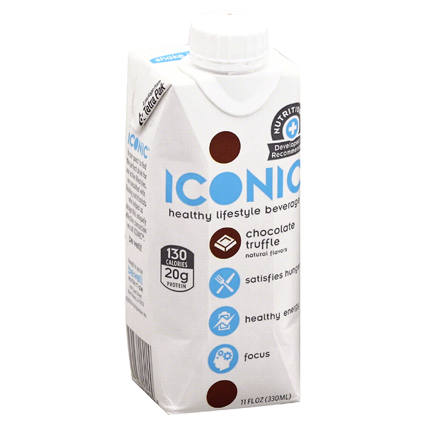 slide 1 of 1, ICONIC Protein Drink Chocolate Truffle, 11.3 oz