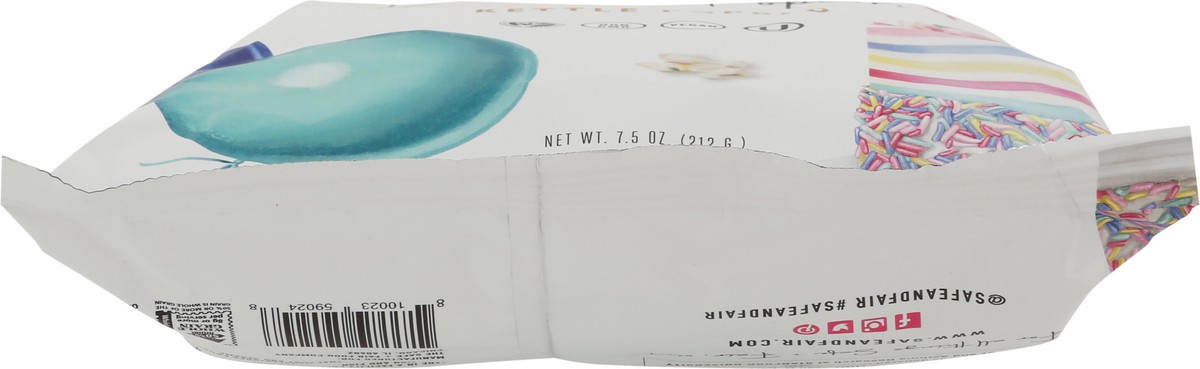 slide 3 of 9, The Safe + Fair Food Company Kettle Popped Birthday Cake Drizzled Popcorn 7.5 oz, 7.5 oz