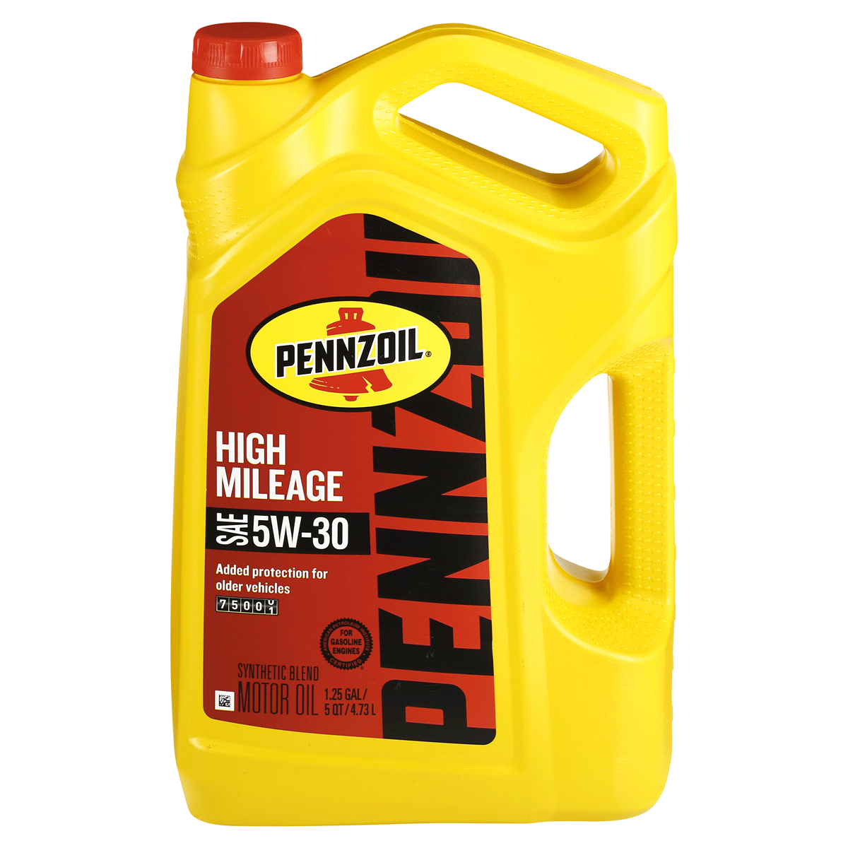 slide 1 of 5, Pennzoil High Mileage, 5 qt