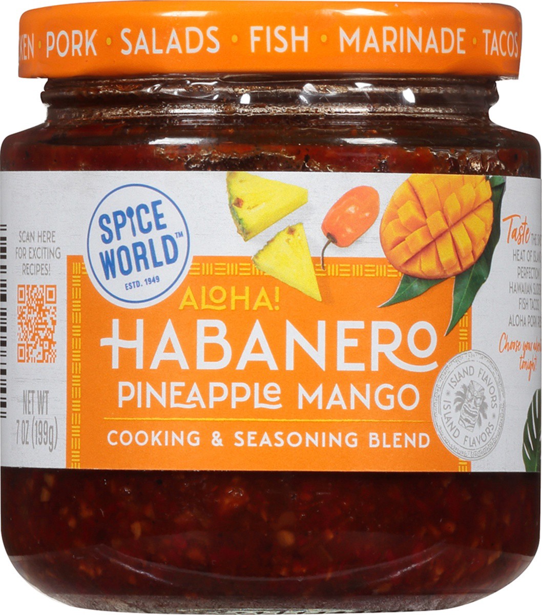 slide 6 of 9, Spice World Aloha! Habanero Pineapple Mango Cooking & Seasoning Blend 7 oz, 7 oz