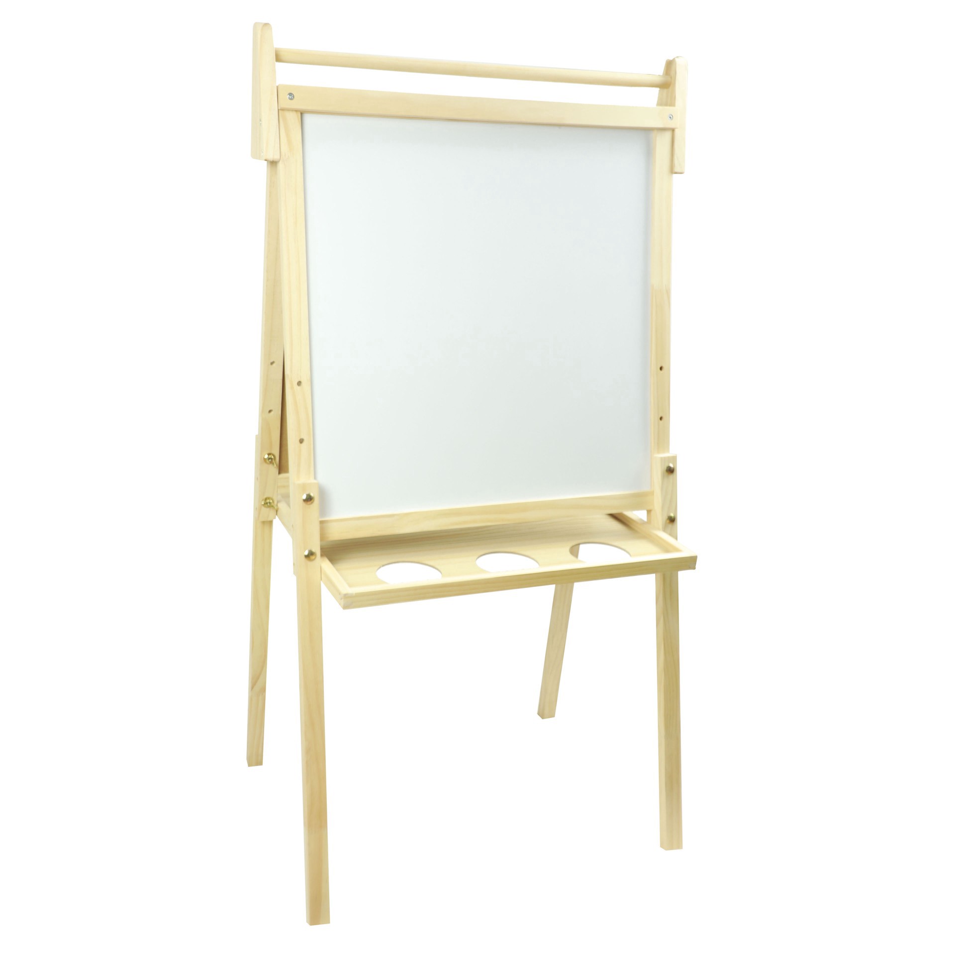 slide 3 of 6, Creatology 22" Chalkboard & White Erase Board Floor Easel, 20 in x 21.8 in x 2.65 in