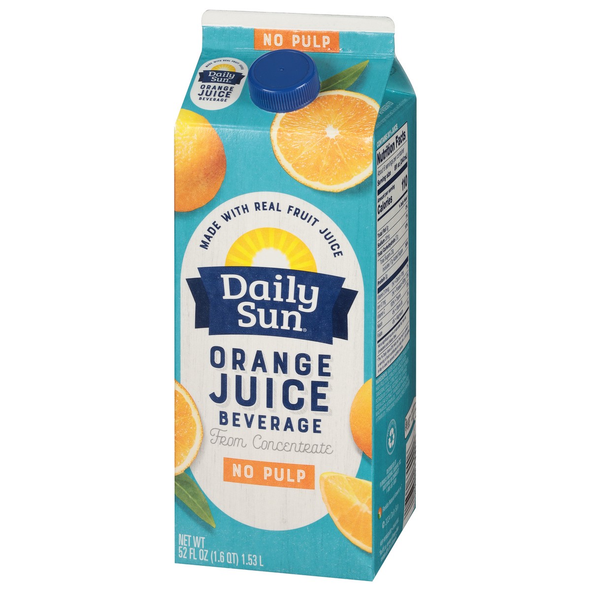 slide 13 of 13, Daily Sun No Pulp Orange Juice from Concentrate - 52 fl oz, 52 fl oz