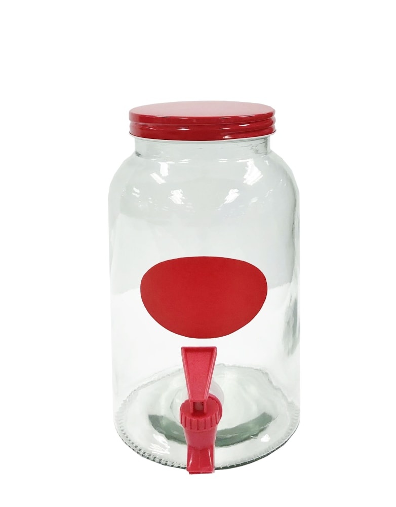 slide 1 of 1, Tabletops Unlimited Sun Tea Jar - Red, 1 ct