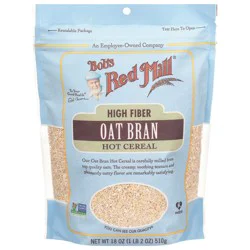 Bob's Red Mill High Fiber Oat Bran Hot Cereal 18 oz