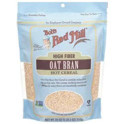 Bob's Red Mill High Fiber Oat Bran Hot Cereal 18 oz