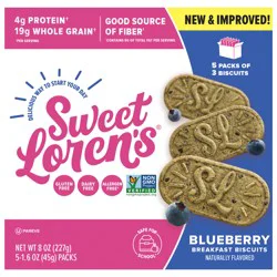 Sweet Loren's Gluten Free Vegan Blueberry Breakfast Biscuits, 8oz