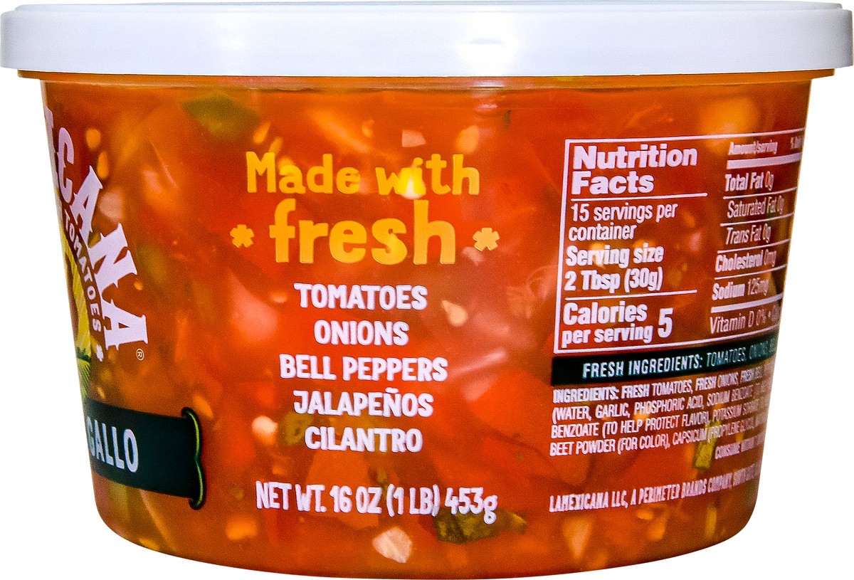 slide 10 of 13, La Mexicana Pico de Gallo 16oz, 14 oz