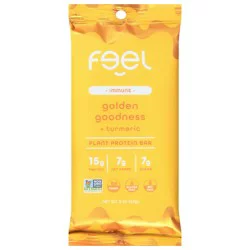 Feel Immune Golden Goodness + Turmeric Plant Protein Bar - 2 oz