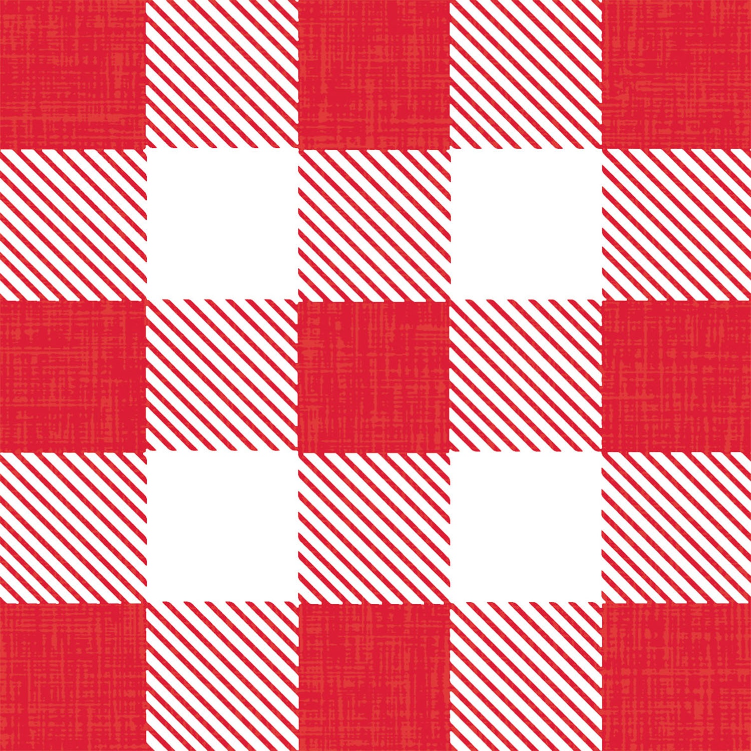 slide 1 of 1, PaperProducts Design Red Gingham Paper Cocktail Napkins, 20 ct