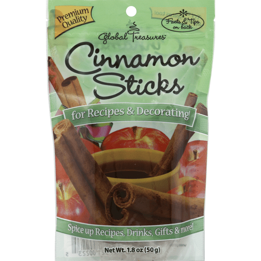 slide 2 of 2, Global Treasures Cinnamon Sticks, 1.8 oz