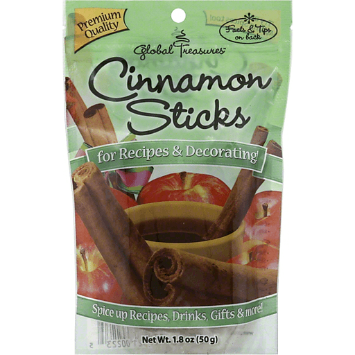 slide 1 of 2, Global Treasures Cinnamon Sticks, 1.8 oz