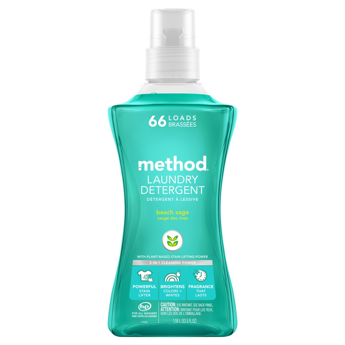 slide 3 of 6, Method Beach Sage Laundry Detergent - 53.5 fl oz, 53.5 fl oz