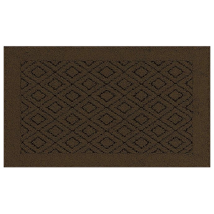 slide 1 of 7, Maples Rugs Diamond 1'6 x 2'5 Tufted Accent Rug - Brown, 1 ct