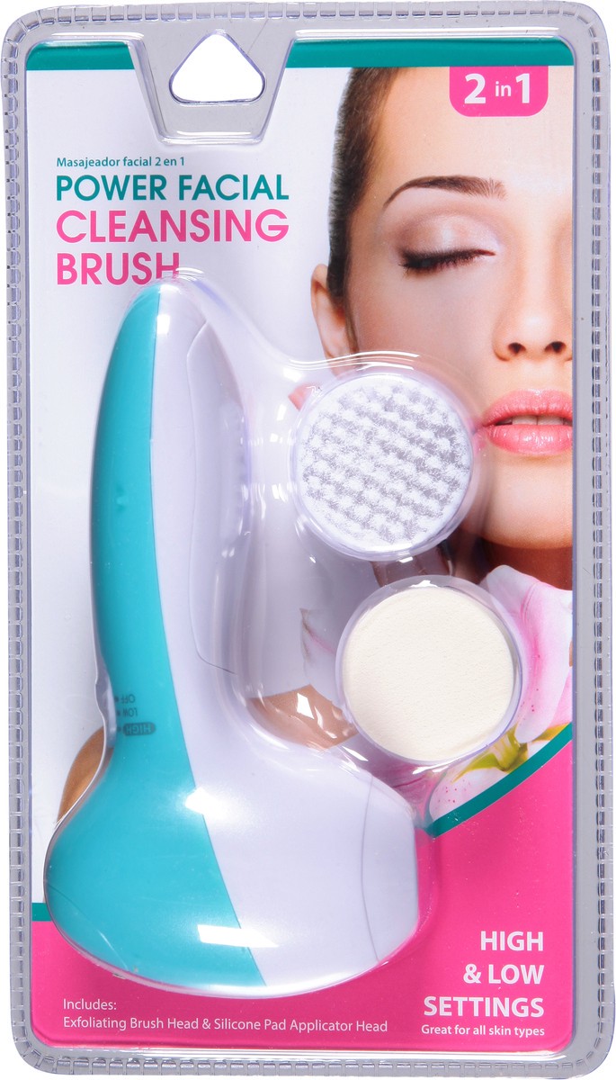 slide 8 of 12, Jacent 2 in 1 Power Facial Cleansing Brush 1 ea, 1 ct