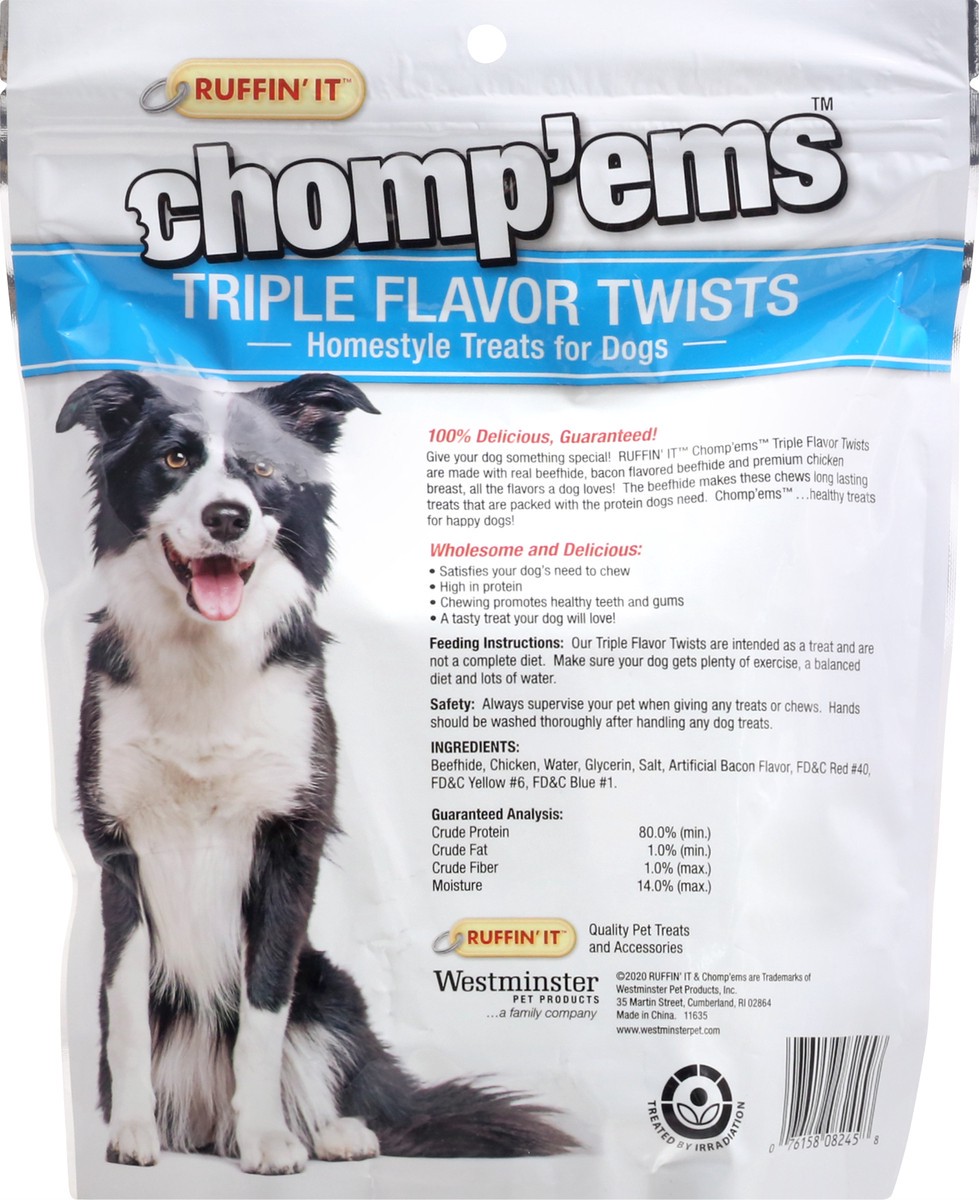 slide 6 of 9, Ruffin' It Chompems Twists Triple Flavor - 50 CT, 50 ct