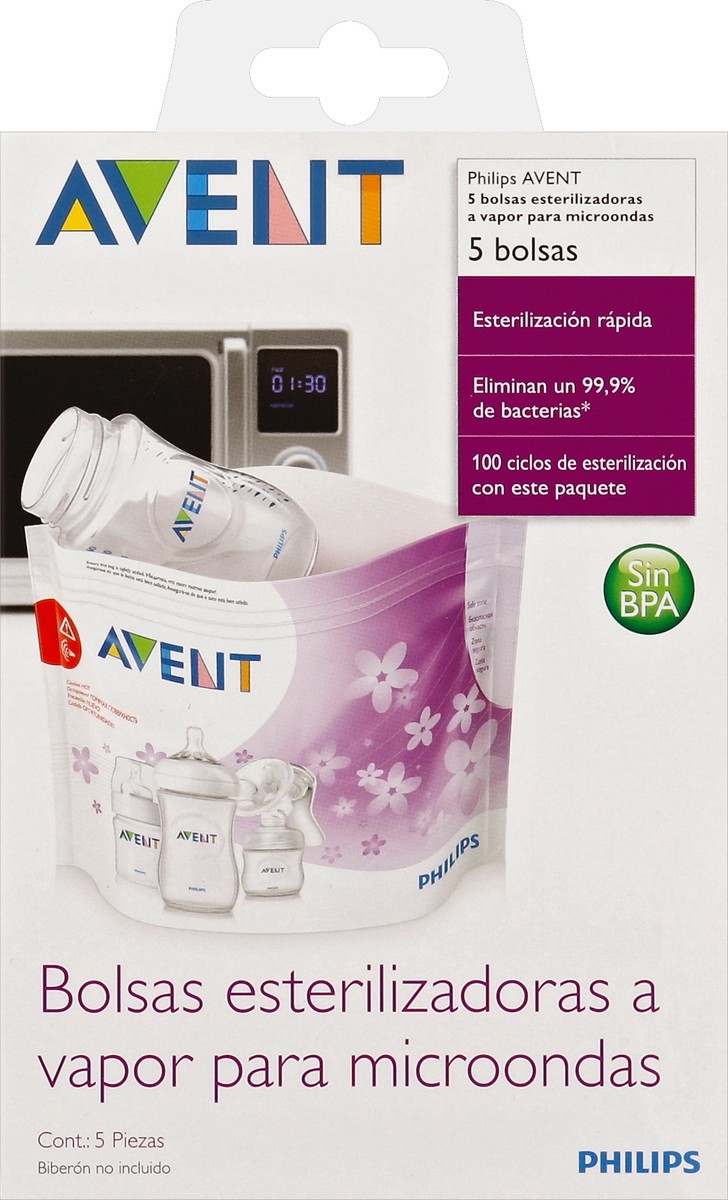 slide 5 of 6, Avent Microwave Steam Sterilizer Bags 5 ea, 5 ct