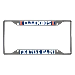 Fanmats Illinois License Plate Frame