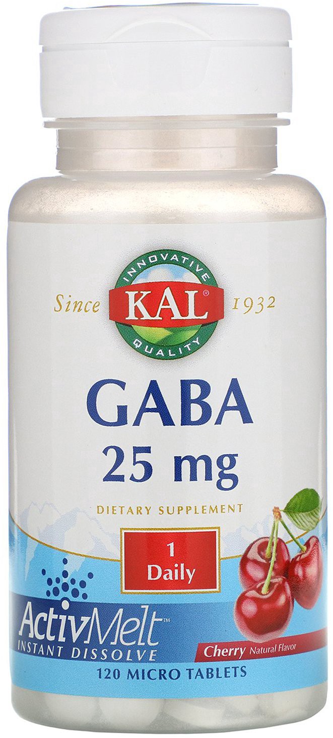 slide 1 of 1, Kal GABA ActivMelt Lozenges, 120 ct