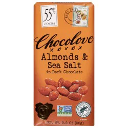 Chocolove Almonds & Sea Salt in Dark Chocolate 3.2 oz