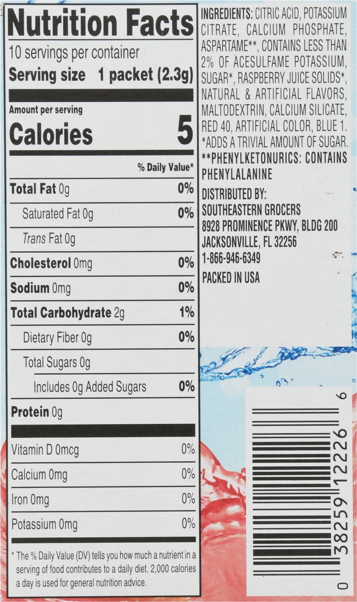 slide 4 of 9, SE Grocers Rasp Lemonade Drk Mx - 10 ct, 10 ct