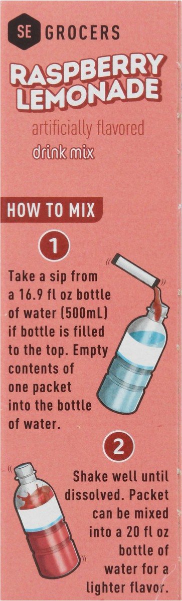 slide 2 of 9, SE Grocers Rasp Lemonade Drk Mx - 10 ct, 10 ct