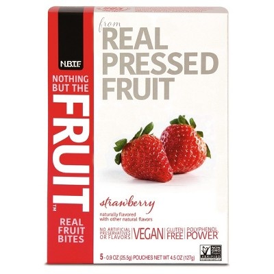 slide 1 of 2, Nothing But The Fruit Strawberry Flavored Fruit Bites, 4.5 oz