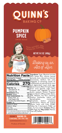 slide 19 of 29, Quinn's Pumpkin Swiss Rolls, 1 ct