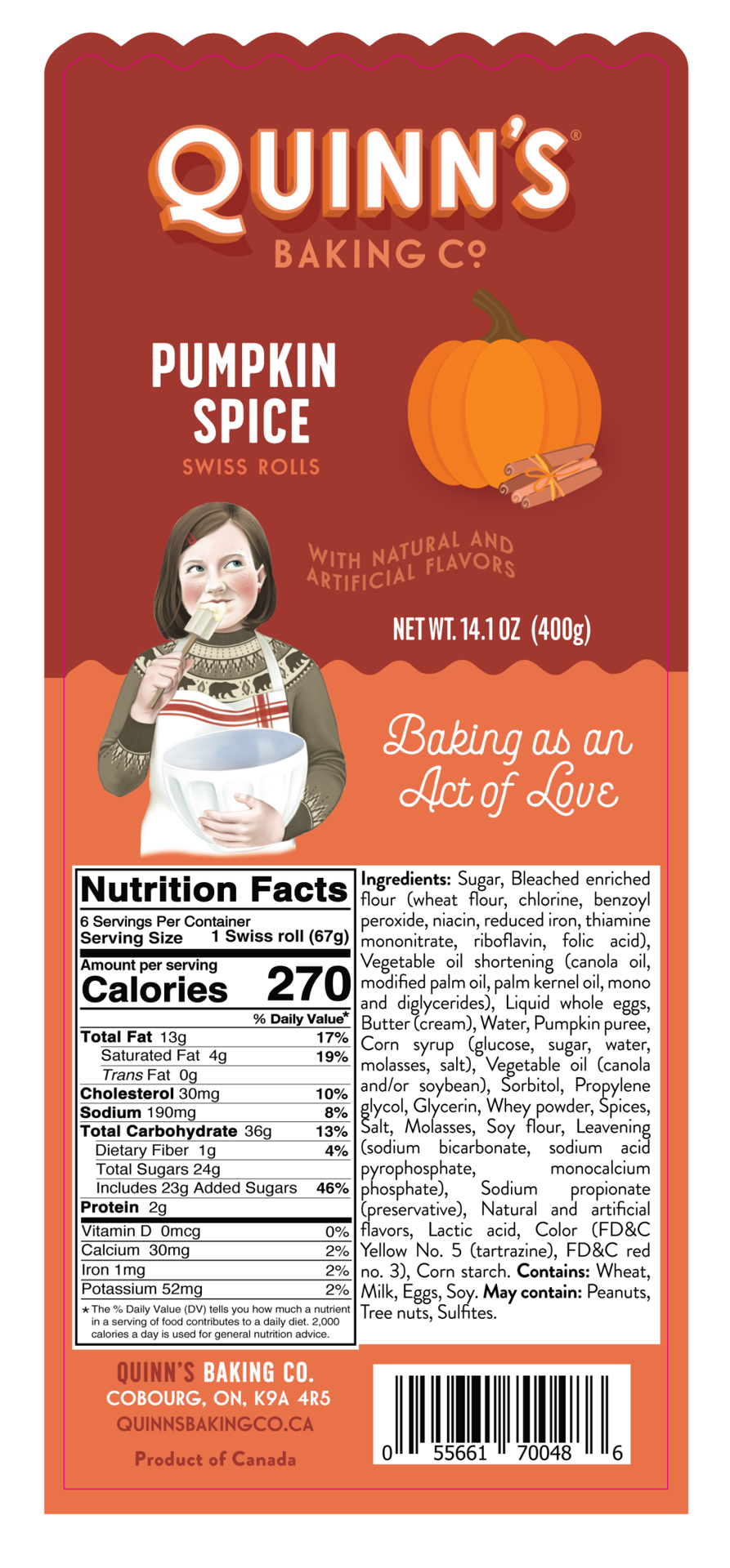 slide 21 of 29, Quinn's Pumpkin Swiss Rolls, 1 ct