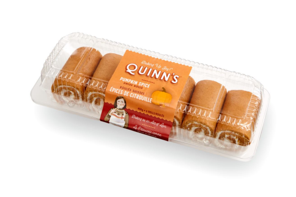 slide 8 of 29, Quinn's Pumpkin Swiss Rolls, 1 ct