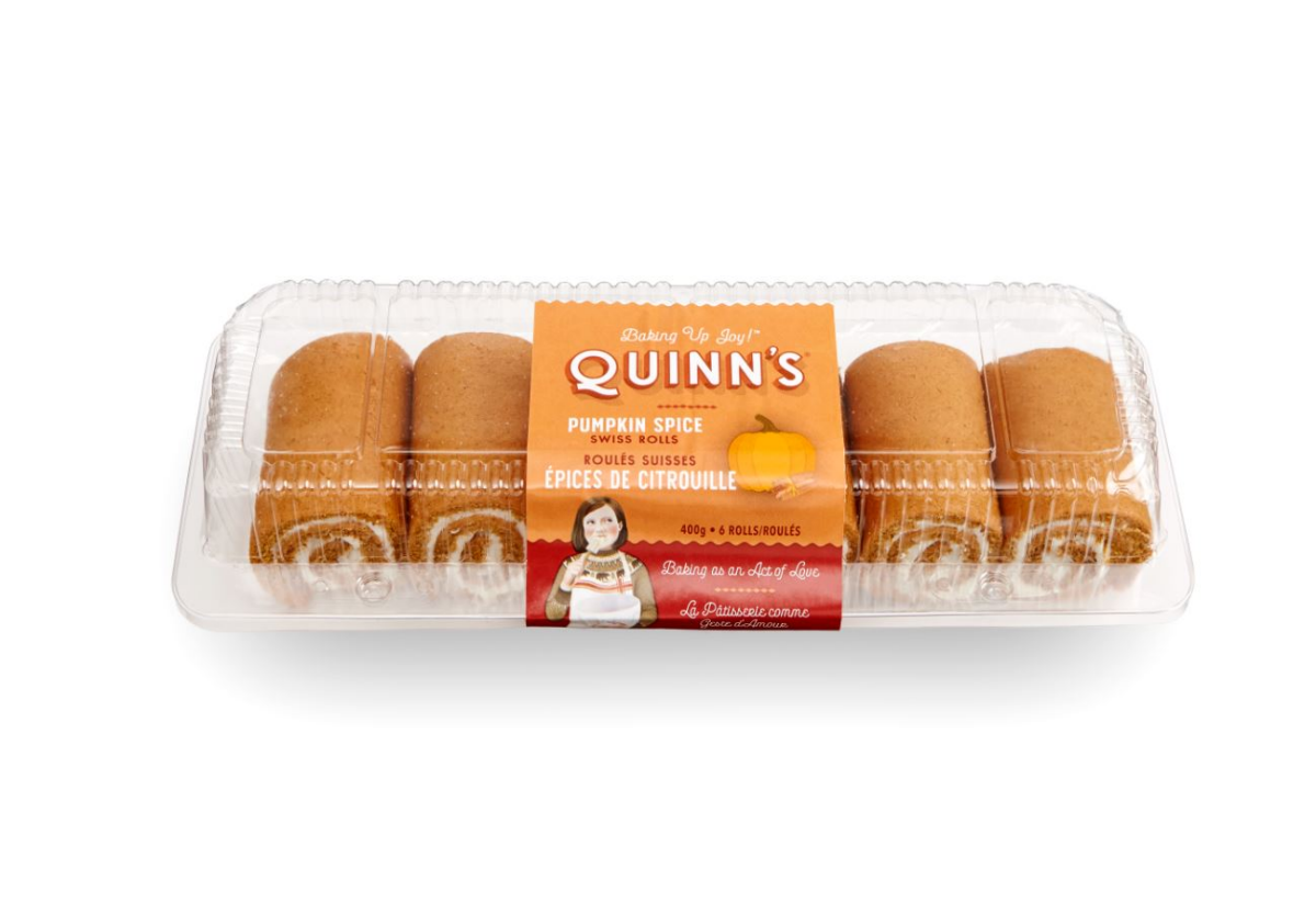 slide 1 of 29, Quinn's Pumpkin Swiss Rolls, 1 ct
