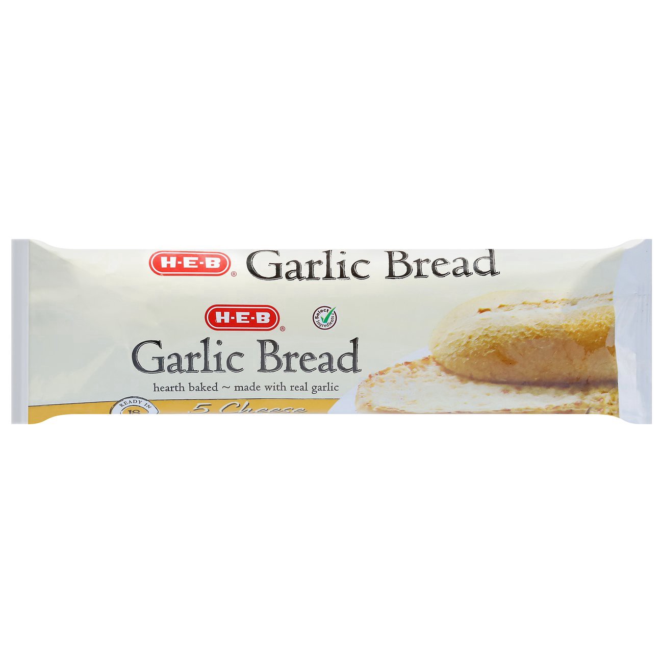 slide 1 of 1, H-E-B Five Cheese Garlic Bread, 8 oz