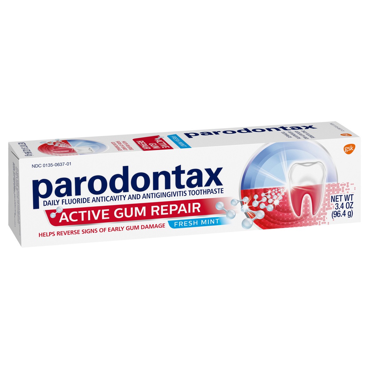 slide 7 of 10, Parodontax Active Gum Repair Toothpaste, Gum Toothpaste, Fresh Mint, 3.4 oz, 3.4 oz