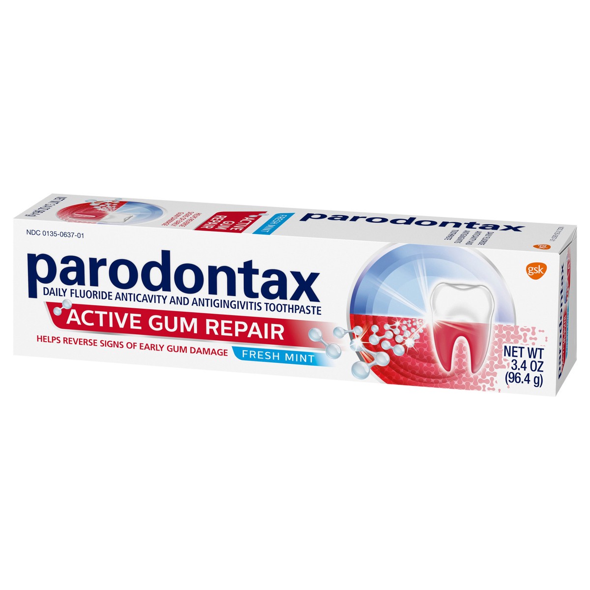 slide 2 of 10, Parodontax Active Gum Repair Toothpaste, Gum Toothpaste, Fresh Mint, 3.4 oz, 3.4 oz